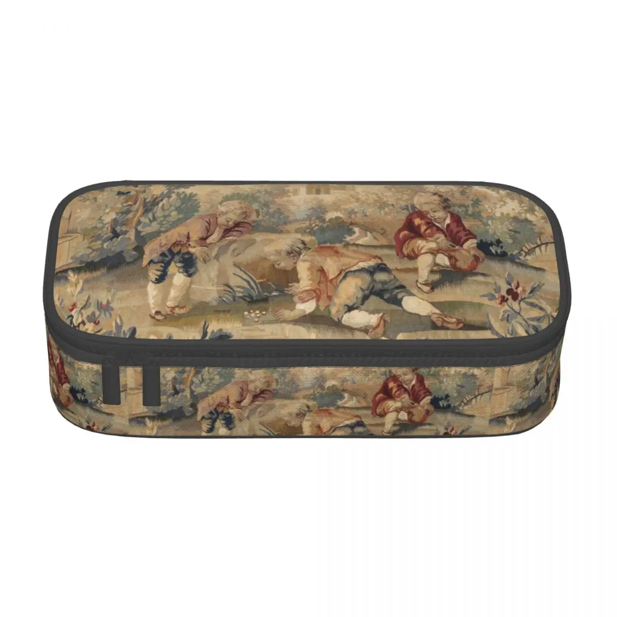 Custom Cute Aubusson Antique French Pencil Case for Girl Boy Large Capacity Bohemian Tribal Style Pencil Pouch Stationery