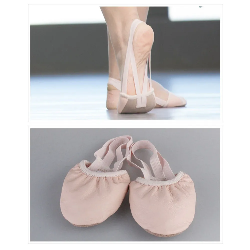 

1Pair Professional Ballet Dance Shoes Breathable Comfortable Elastic Fit Half Sole Toe Shoes for Adult Dancing Training Yoga