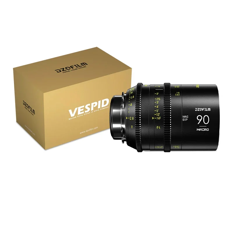 DZOFilm VESPID T2.1 F2.0 16mm 25mm 50mm 90mm Full Frame Fixed Focus Cine Lens Lens PL or EF Mount for Photographer Film Shooting