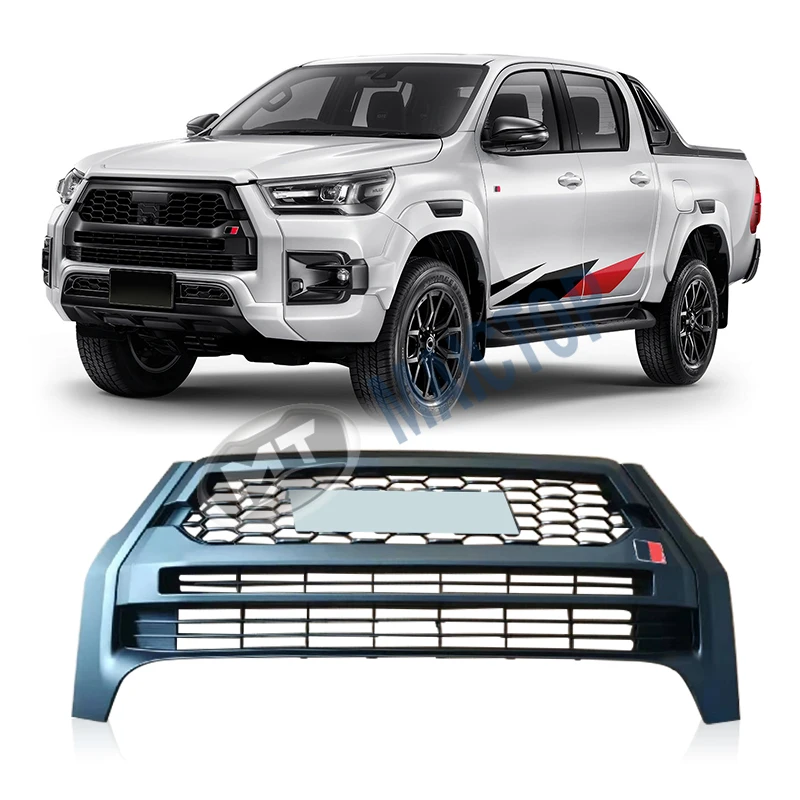 

Modification Maictop Hot Selling GR Style Front Grille Hilux Hilux Revo Hilux Pickup Body Kit Accessory ABS Bumper Cars Grill fo