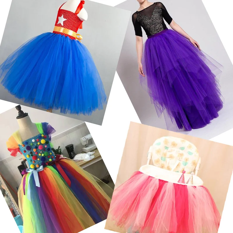 15cm 25 Yards Tulle Roll Fabric Spool Tutu Wedding Birthday Party Decoration Baby Shower Organza Laser Sewing Accessories