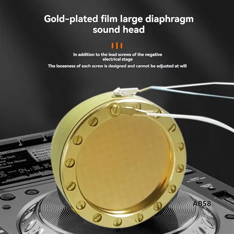 2X Microphone Diaphragm Core Capsule Large Diaphragm Condenser Microphone Accessories 34MM For Studio Record