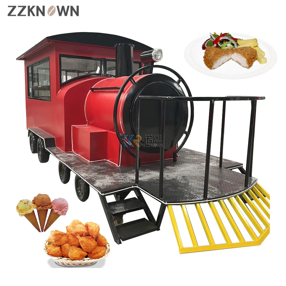 Mobile Food Truck Kitchen Catering Trailer Coffee Ice Cream Hot Dog Snack Kiosk Food Cart for Sale