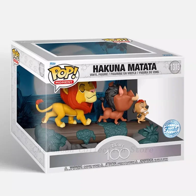 Originele Disney Anime De Leeuwenkoning Simba Pumbaa Timon Actiefiguurbeeld High-End Collectie Model Speelgoed Ornamenten Kids Cadeaus