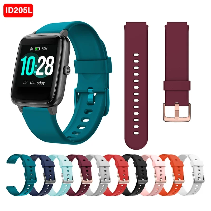 Original Silicone Band for ID205L Strap 19mm  Noise Colorfit Pulse Smartwatch 19mm Silicone Band for ID205L Colorful Buckle