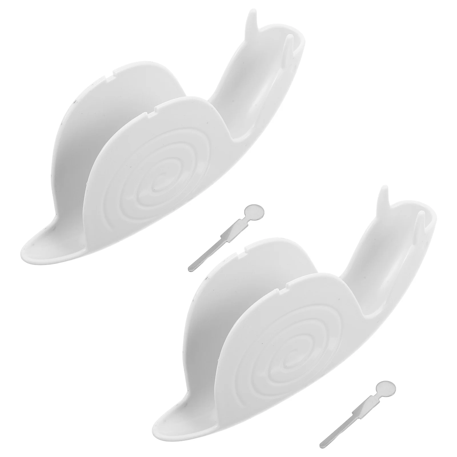 

2 Pcs Tray Cartoon Incense Burner Ash Ceramics Cone Censer Compact Dish Pp Holder