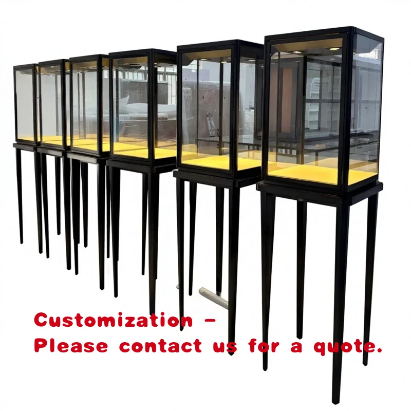 

Элитные высокие витрины для ювелирных изделий с LED-подсветкой и стеклянными дверцами для ювелирных магазинов