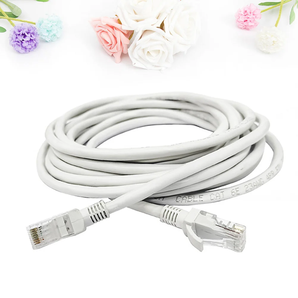 

10 Meters CAT6 Ethernet Cable Network Cable Jumper Cable (White) cate6 ethernet cable lan cable ethernet cord