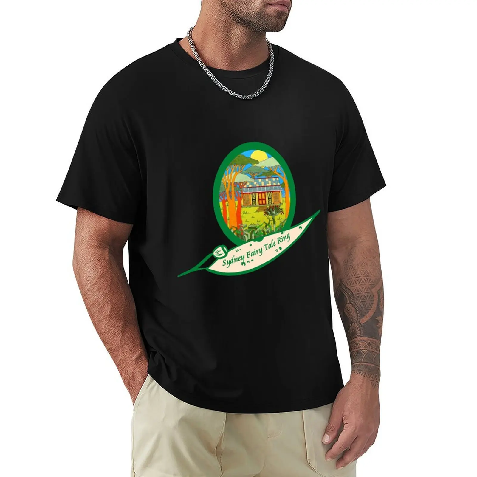 Sydney Fairy Tale Ring by Helen Hewitt T-Shirt Soft Casual Short Sleeve Cotton Tee