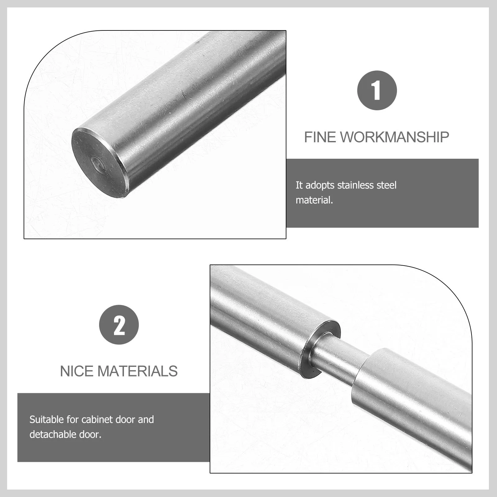 

Cylindrical 16x100mm Stainless Steel Weldable Barrel Hinges Heavy Duty Door Hinge Trailer Gate Hinge Multi Use Weld On Hinges