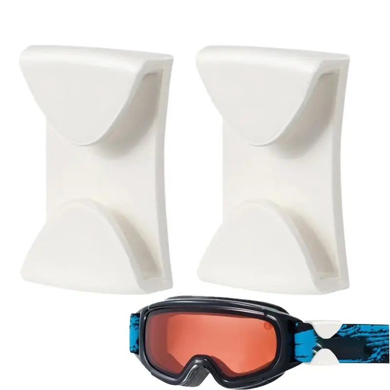 2 Pieces Ski Goggles Clips Anti-Drop Quick Release Goggle Grip Side Rails Belt Buckles Multiuse Ski Helmet Clip Mask Holder