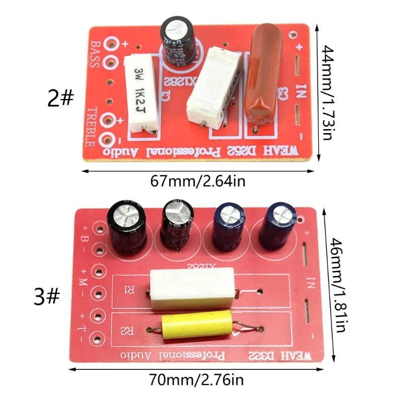 80W ลำโพงแบบปรับได้เสียงแหลม/เบสความถี่เสียง 2 Way/3 Way Filters