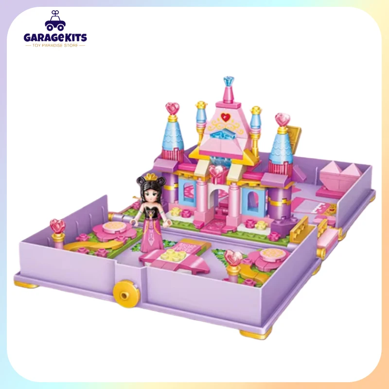 

Строительные блоки, книга Ye Luoli, серия для девочек, образовательный строительный замок, ледяной дворец, туалетный столик принцессы, подарки для девочки