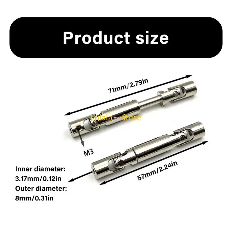 Y4QA Trục Truyền Động Chính Xác Bộ Trục Bộ Dụng Cụ Trục Cho 1/16 1/24 Xe Tải Điều Khiển Từ Xa Tăng Cường Sự Ổn Định Và Lắp Đặt