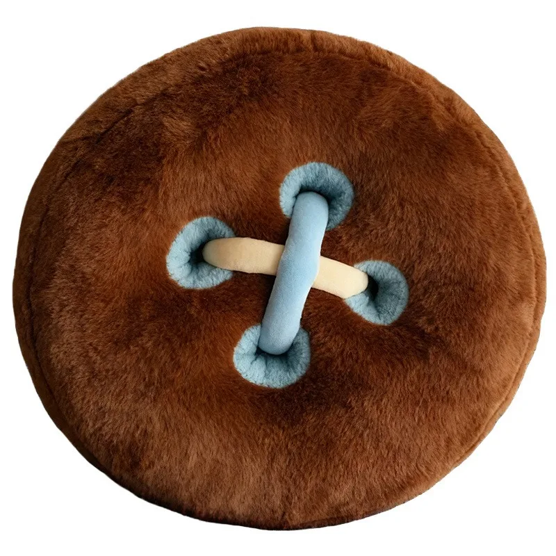 For creative button round throw pillow home pillow, bay window decoration plush toy