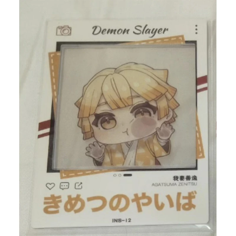 Anime Demon Slayer Kamado Nezuko Kanroji Mitsuri Iguro Obanai Rengoku Kyoujurou Collection Cards Birthday Gifts Children\'s Toys