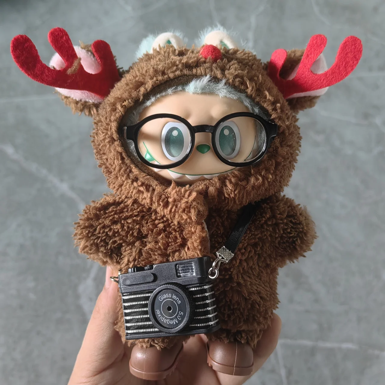 

Mini Plush Doll'S Clothes Outfit Accessories For Korea Kpop Exo Labubu Idol V1 V2 Christmas sweater hat cape suit Clothing Gift