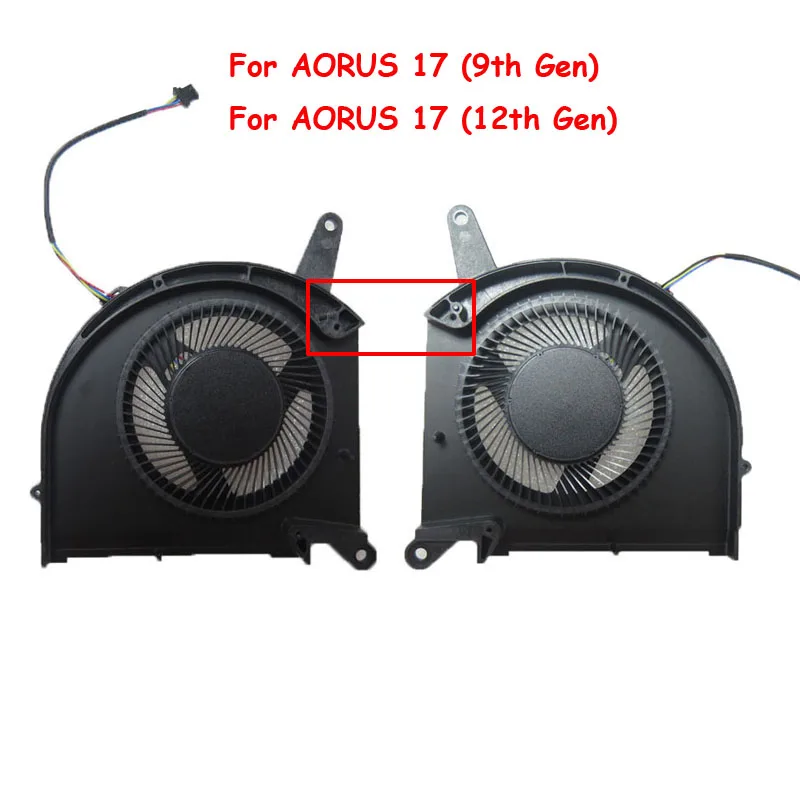 

Laptop CPU GPU FAN For Gigabyte For AORUS 17 RX7PXE For AORUS 17 SA WA YA XA For AORUS 17 YE5 XE5 KE5 For AORUS 17 YE4 XE4 KE4