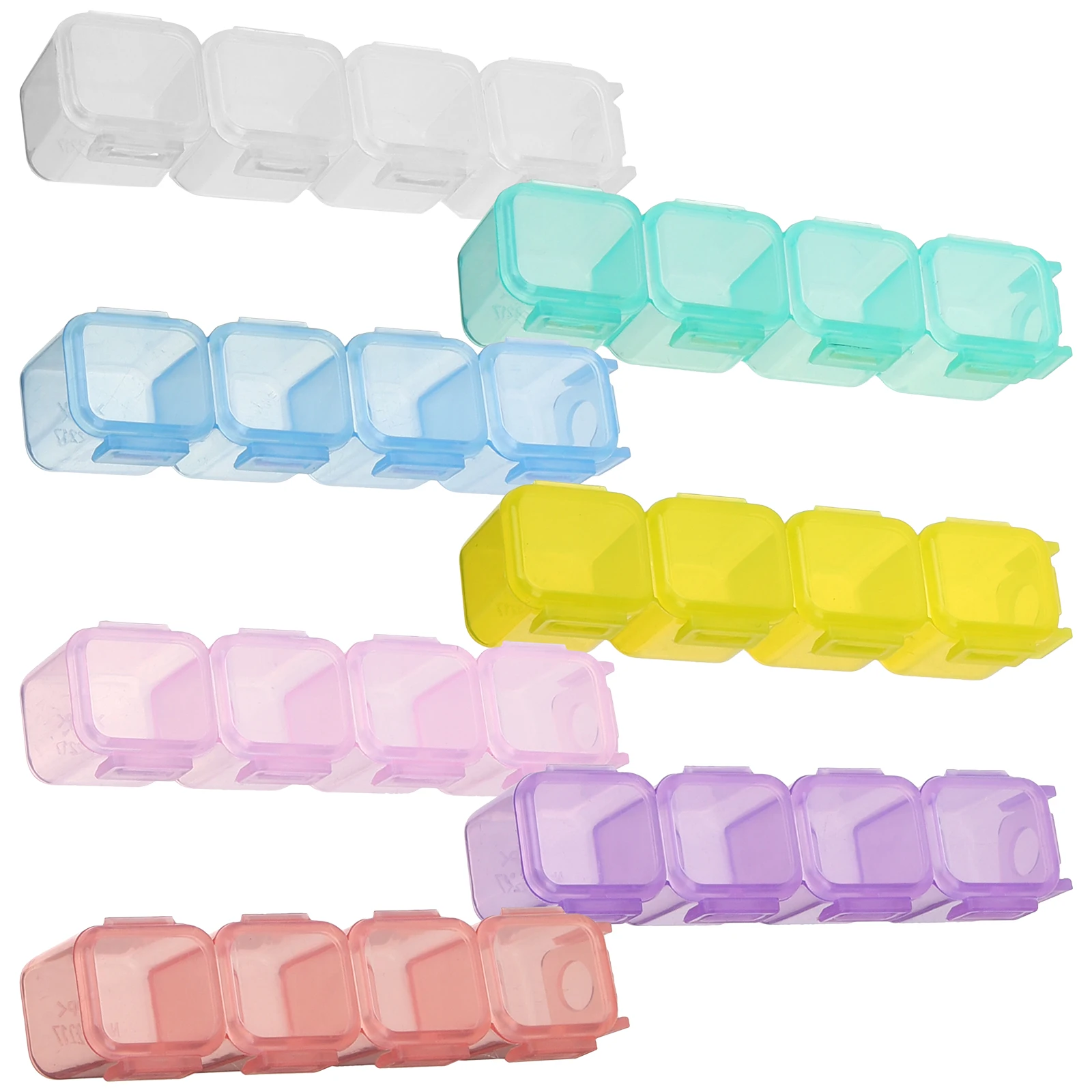 

Multi-grid Jewelry Box Organizer Organizers Container Earrings Storage Plastic Trinket Holder Case