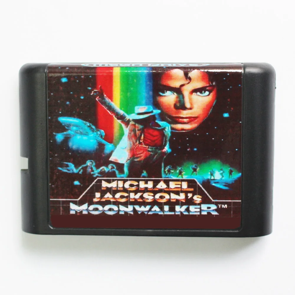 Cartão de jogo MD de 16 bits Moonwalker da Micheal Jackson para consoles Sega MegaDrive Genesis de 16 bits