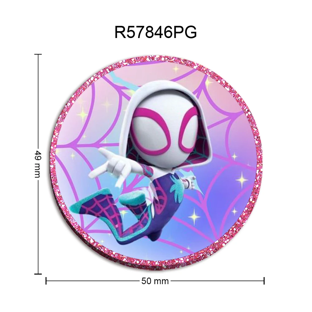 

Disney Pink Glitter Acrylic Spider Web for DIY Christmas Decor Pet Shoes Earrings Festive Craft Ornament Keychain Accessories