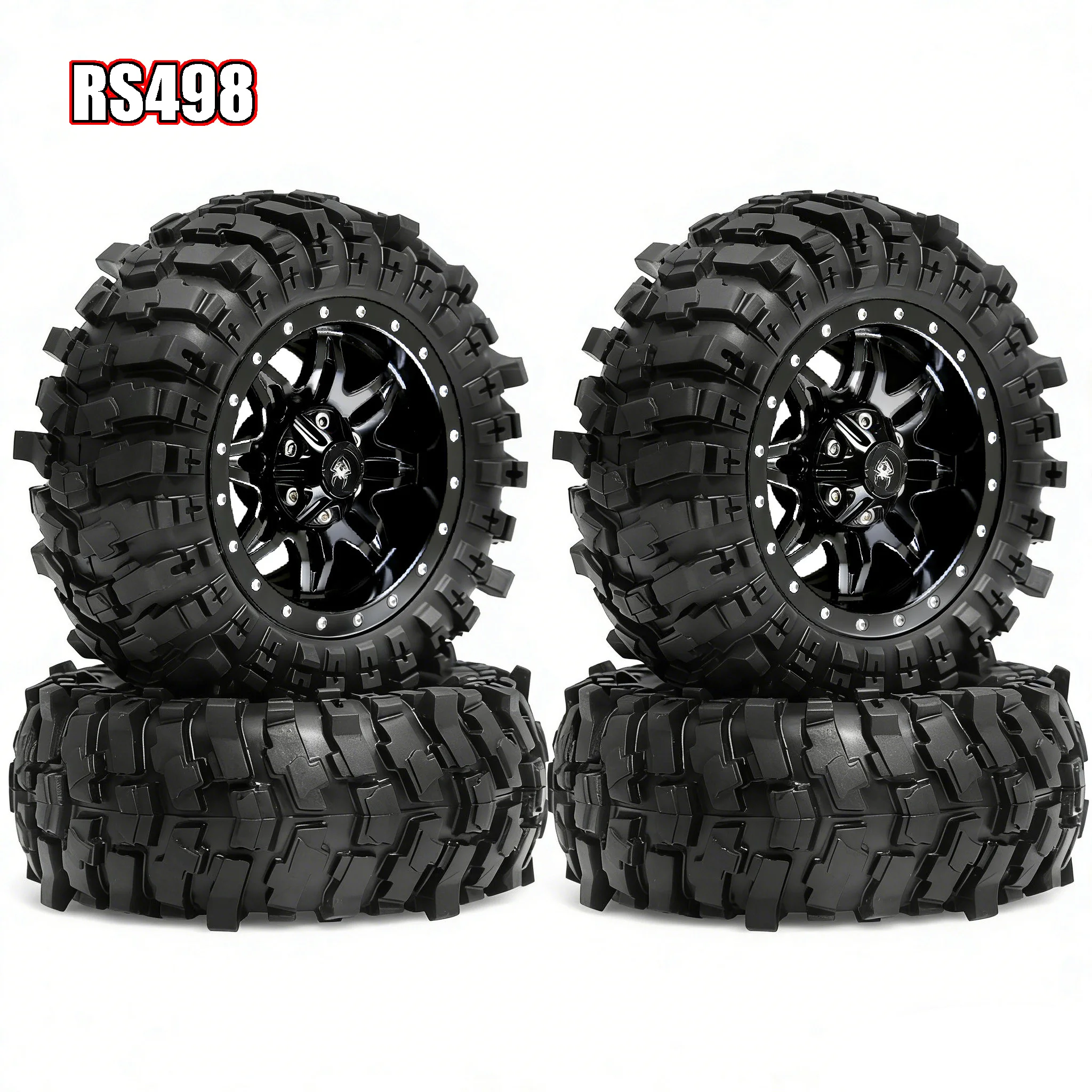 

1,9-дюймовые гусеничные шины с дистанционным управлением на алюминиевых ободах с бусинами, липкие резиновые шины для AXIAL TRX4 SCX10 III Portal Axle Rig, шестигранное колесо 12 мм