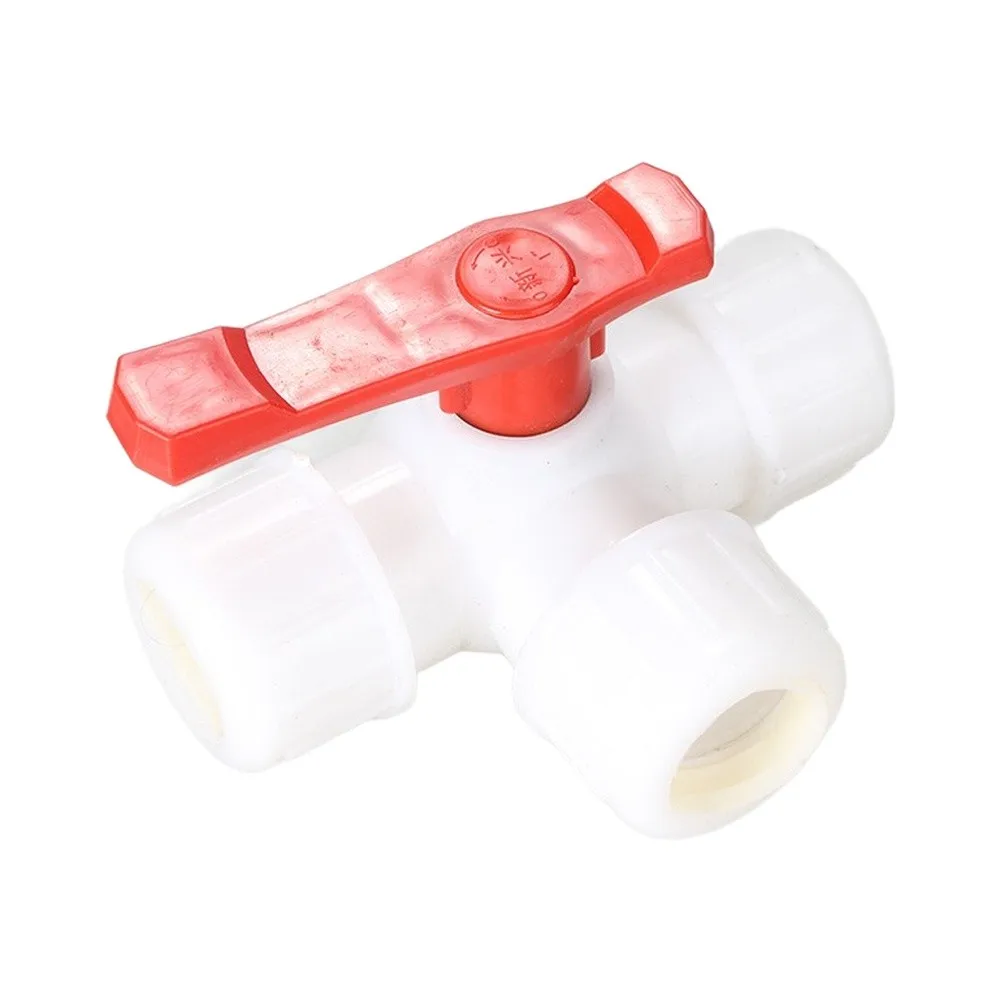 Water Flow Control Three Way Plastic Tee Fitting Compatible with 20 25 32 40 50 63mm Outer Diameter Pipes and Silicone Seal