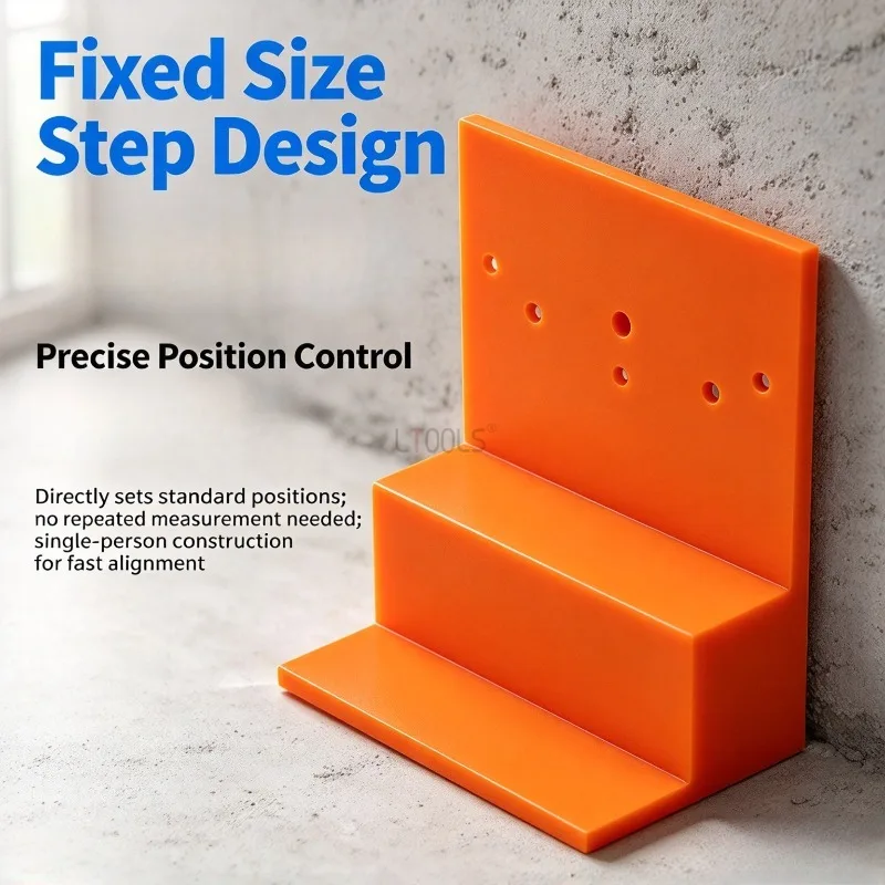 Cabinet Side Trim Positioning Piece Step Design Fixed Positioning Jig Whole House Woodworking Wardrobe Installation Locator Tool