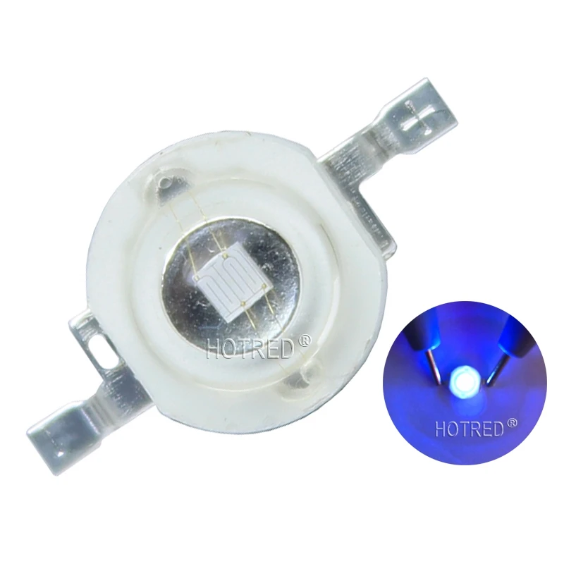 3W UV Purple High Power LED Lamp Chip 365nm 370nm 380nm 385nm 395nm 400nm 405nm 410nm 420nm Beads Ultra Violet Light With PCB