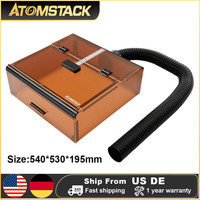 AtomStack B3 Enclosure Eye-Protection Dustproof Protective Cover Box with Smart Camera For A6 A12 A24 Pro Laser Engraver Machine