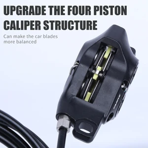 Tanke E-Bike MTB 4 Kolbenhydraulikscheibenbrems-Set 160 mm Rotoren hinter vorder Öldruckbremsen 6 Hauptverkaufsbremsrotor BMX - №4