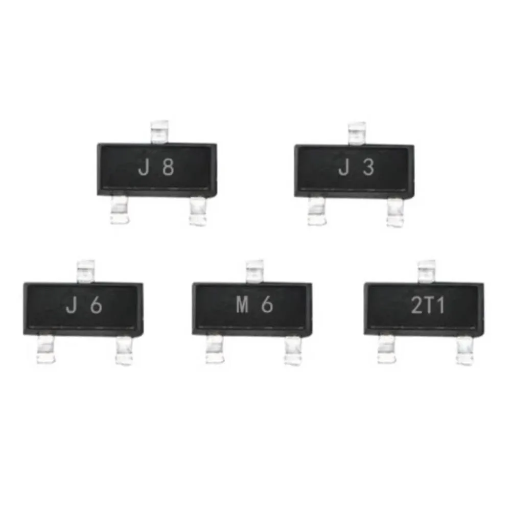 SOT-23 10 Values SMD BC856 BC846 BC857 BC847 BAV70 BAV99 BC817 BC807 2222 TL431 Transistor and Diode Assortment Kit Set image 2