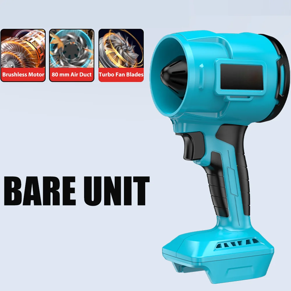 

Мощный ручной турбовентилятор 800 г с бесщеточным двигателем, беспроводной, для Makita 18V-21V (без аккумулятора)