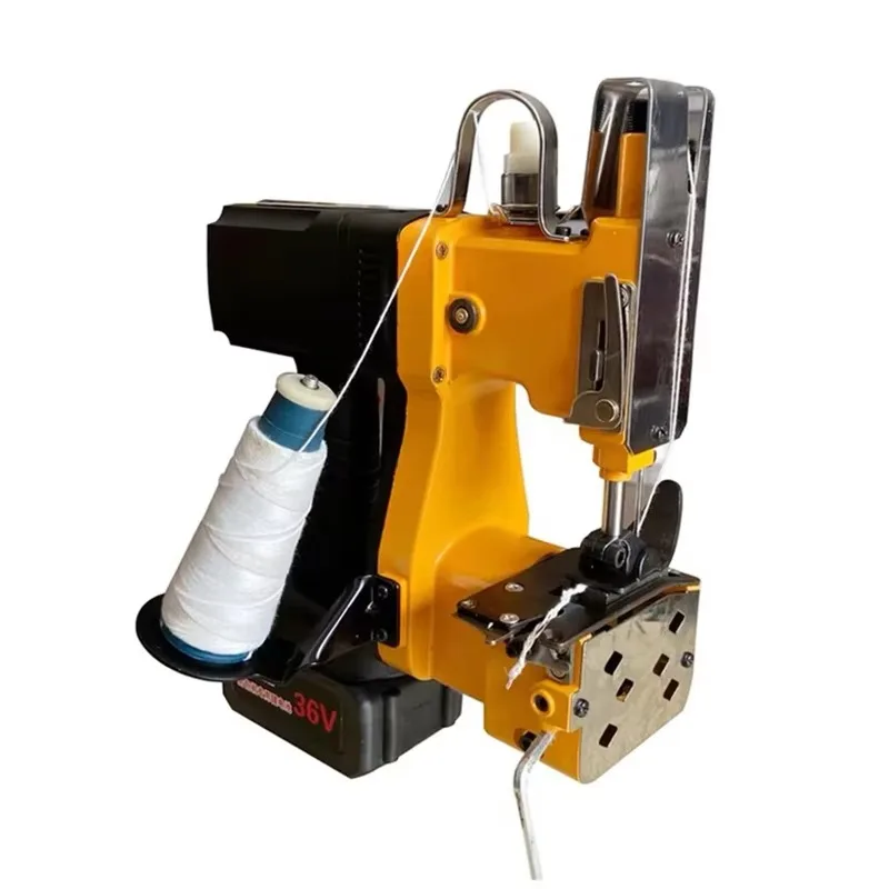 36V Lithium Rechargeable Portable Sewing Sealing Machine for Woven Rice Snake Skin-Bag Stitching Tool