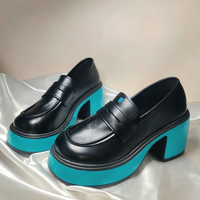 Mikuu Cosplay Shoes Anime Women Cute Black Uniform 8cm High Heel Leather Shoes Singer Mikuu Cosplay