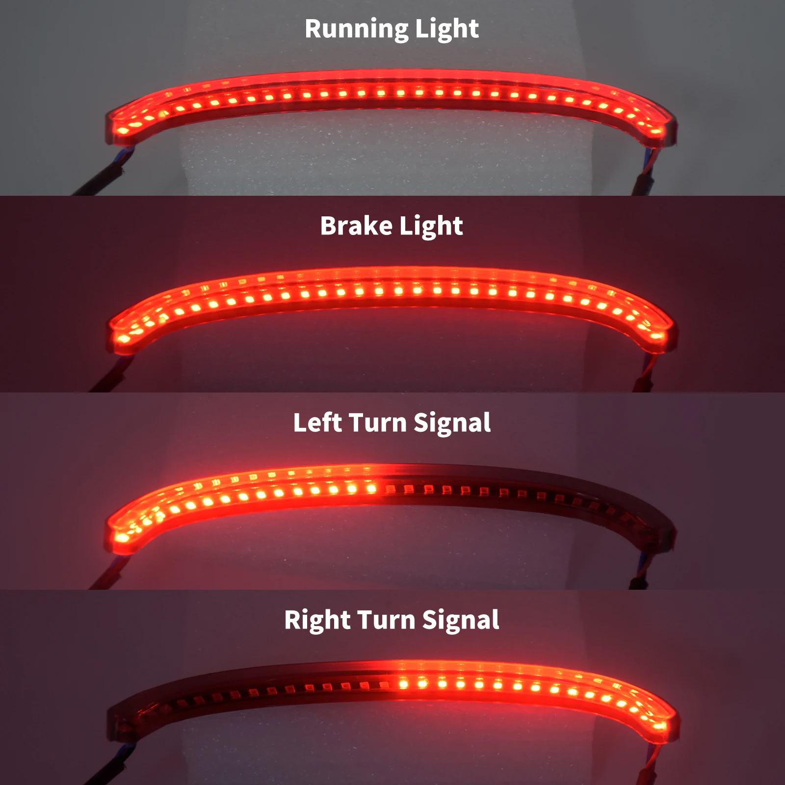 Motorcycle LED Rear Fender Taillight Turn Signal Indicator Running Light For Harley Softail Street Bob FXBB 2018-2021 2022 - Image 5