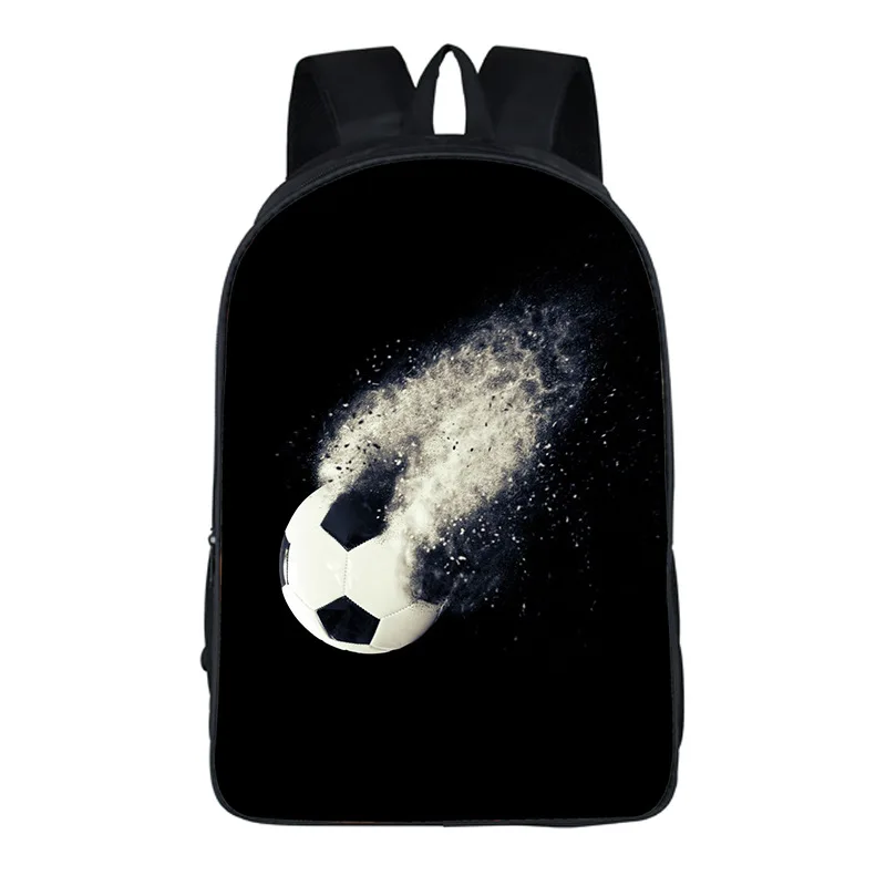 Football Sport Print Backpack Student Comfortable Storage Schoolbag Kids Book Bag Teenager Laptop Backpack Daily Casual Rucksack