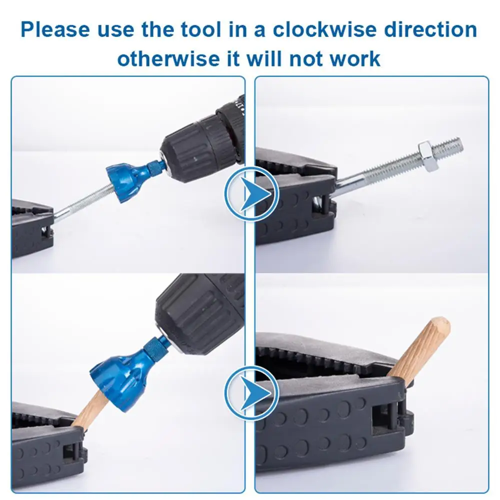 Imagem -06 - Deburring External Chanfro Ferramenta Tungsten Steel Remover Burr Screw For Repair Bolt Thread Ferramentas de Perfuração Dropshipping