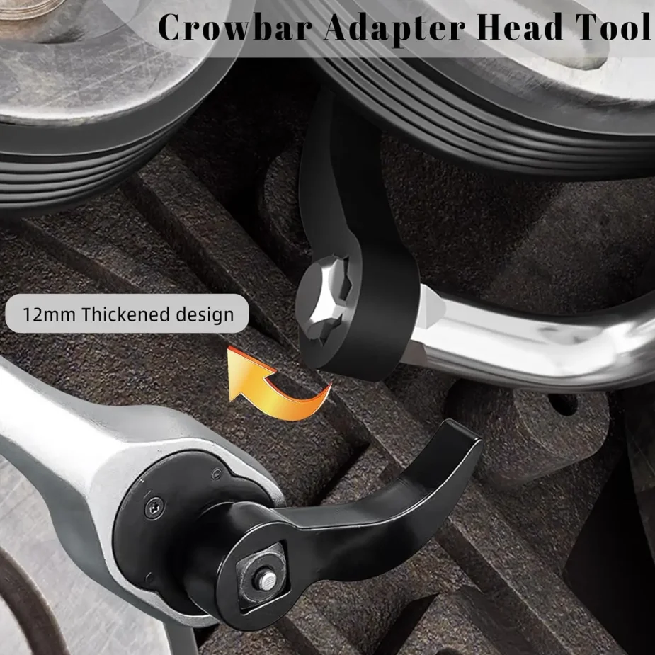 Car Angled Half Shaft Removal Tool Crowbar Adapter Head Ratchet Open-end Wrench Adaptor Axle Shaft Removal Car Repair Tools - view 3