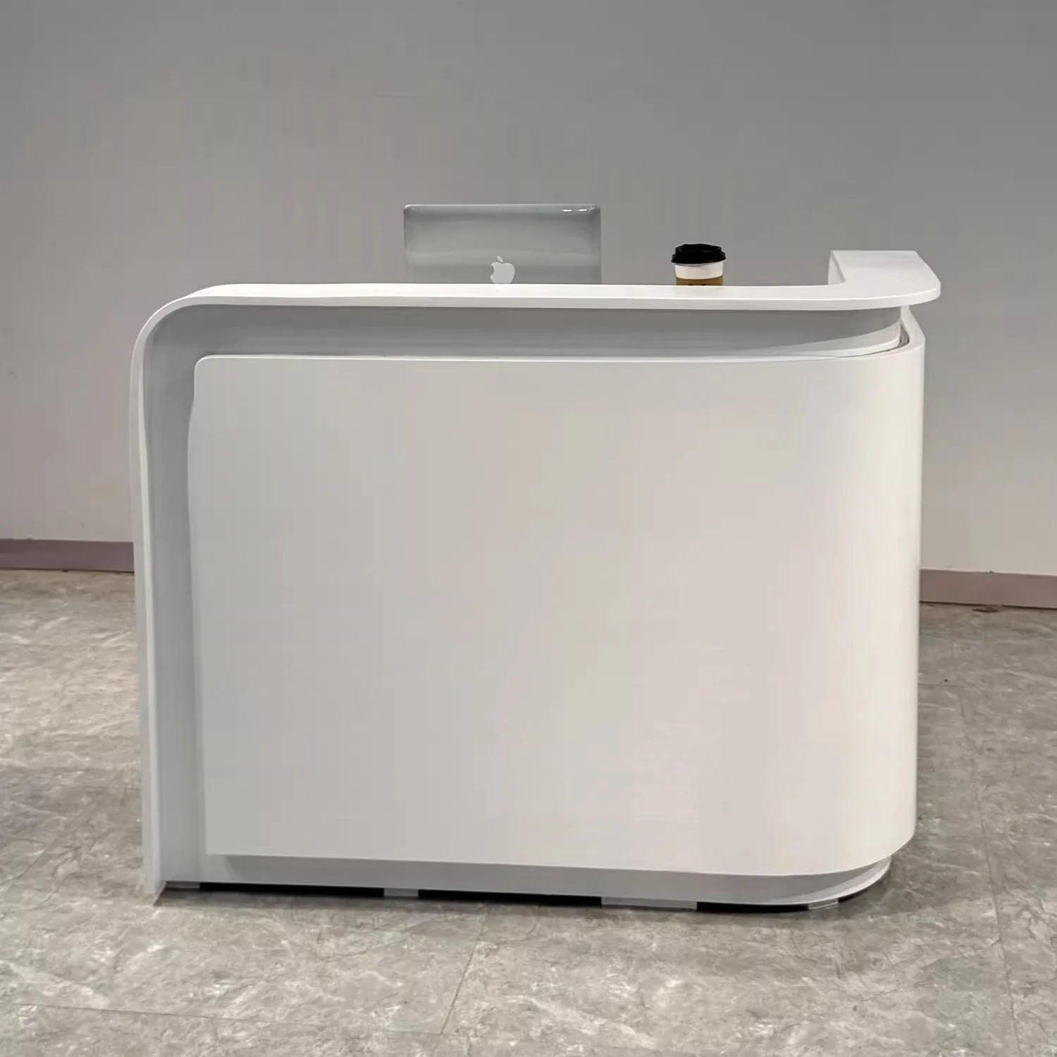 JJCompany Front Desk Reception Desk Store Small Checkout Page Counter Technology Exhibition Hall Modern Paint Simple Bar