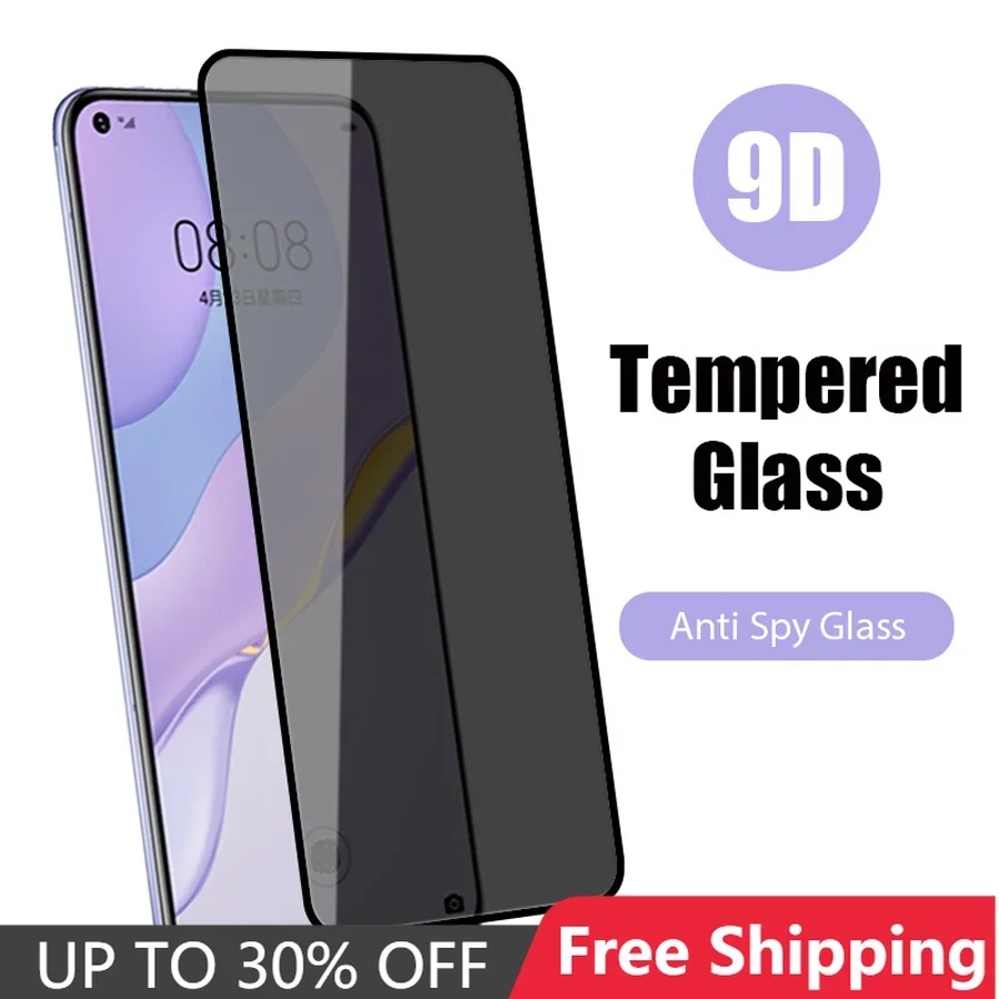 Anti-spy case for oneplus 9 9r cover screen protector tempered glass on one plus plus9 r r9 plus9r oneplus9r privacy glass