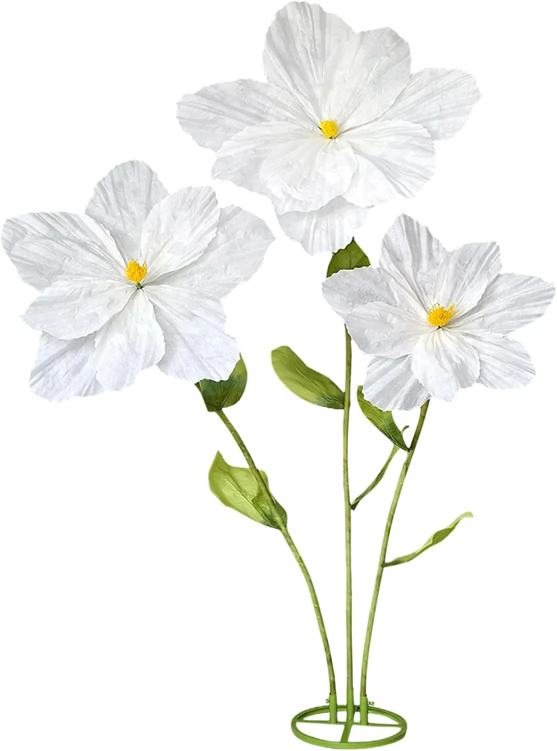 

5.9ft Big Artificial Gardenia Flowers For Decorations,Giant Fake Flower Artificial Paper Large Decor For Garden,Hotel,Office,Pho