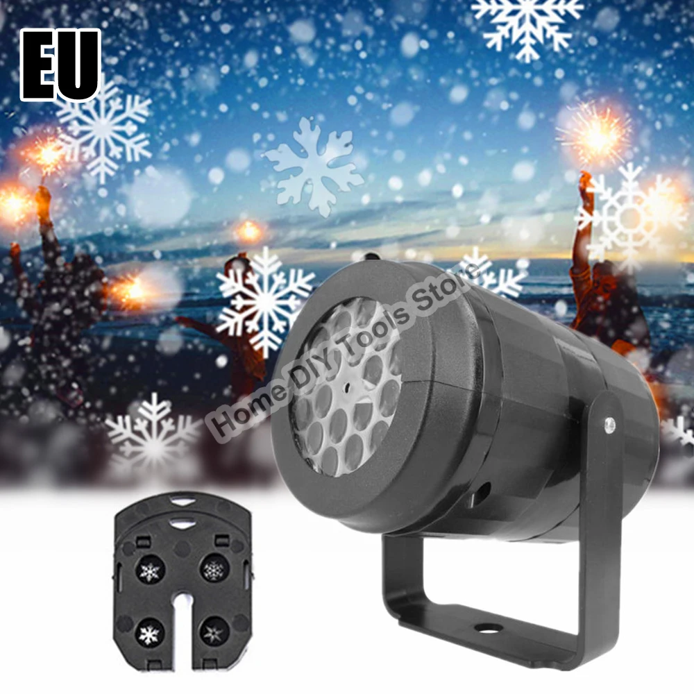 Snowflake Projector Lights Christmas Snowflake Projector Party Garden Decoration Lights LED Stage Holiday Decoration