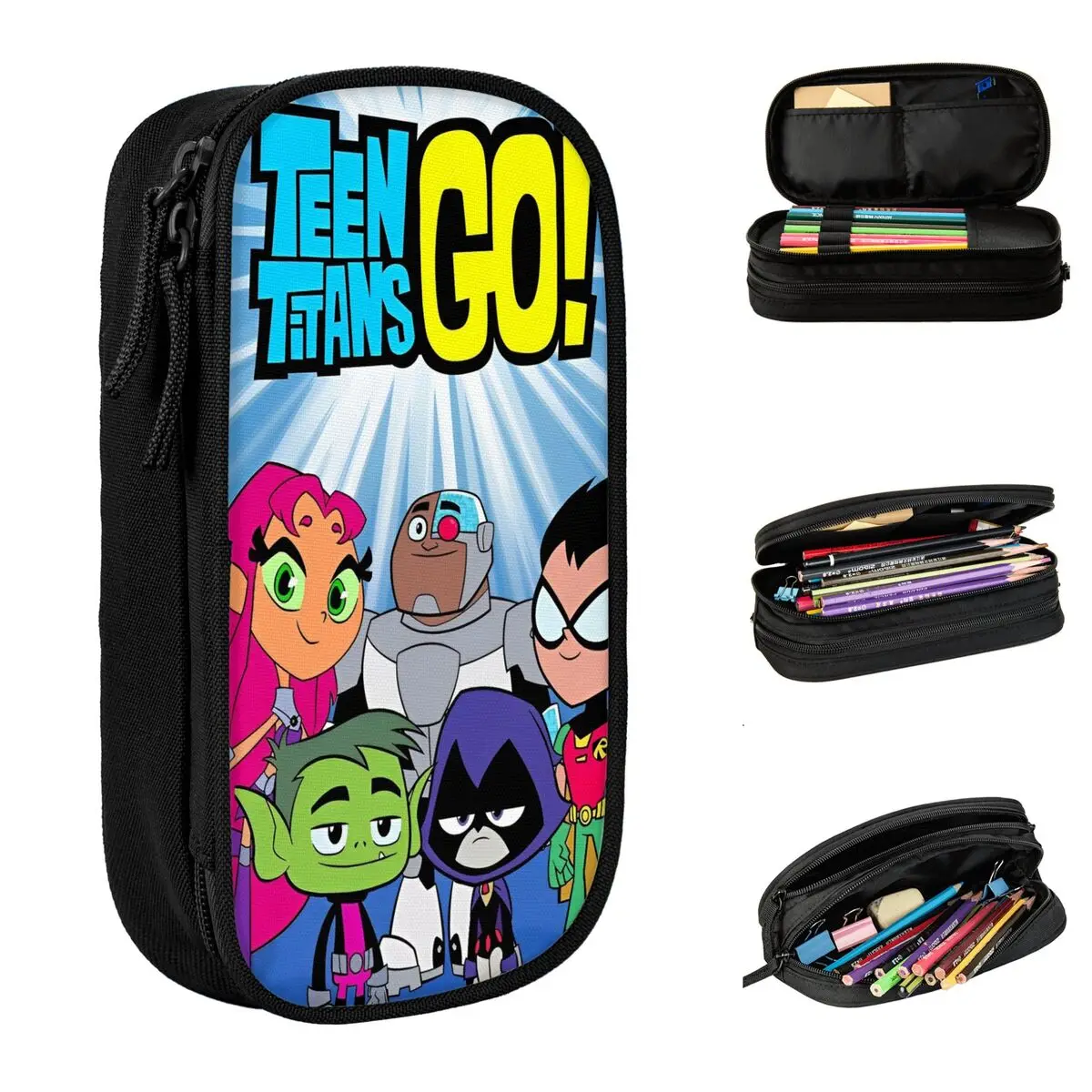 

Teens Titansed Go Anime Manga Merch Pencil Case Large-capacity School Accessories Pencilcase Perfect Gifts