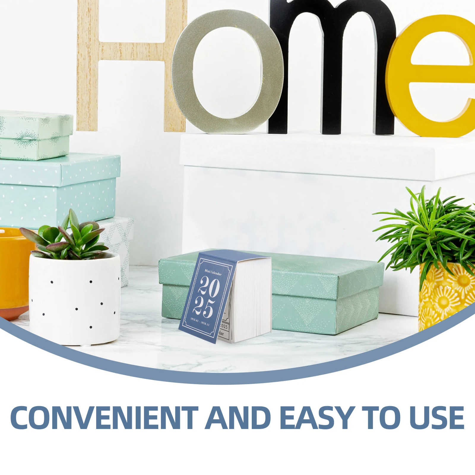 

Mini Calendar for Office Label Creative Decorative Desk Planner Paper Daily Desktop Woman