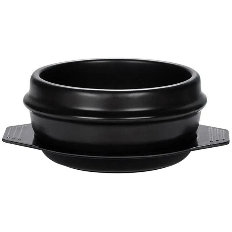 A01F-Korean Stone Pot Hot Pot For Rice Cake Soybean Paste Soup, Samgyetang