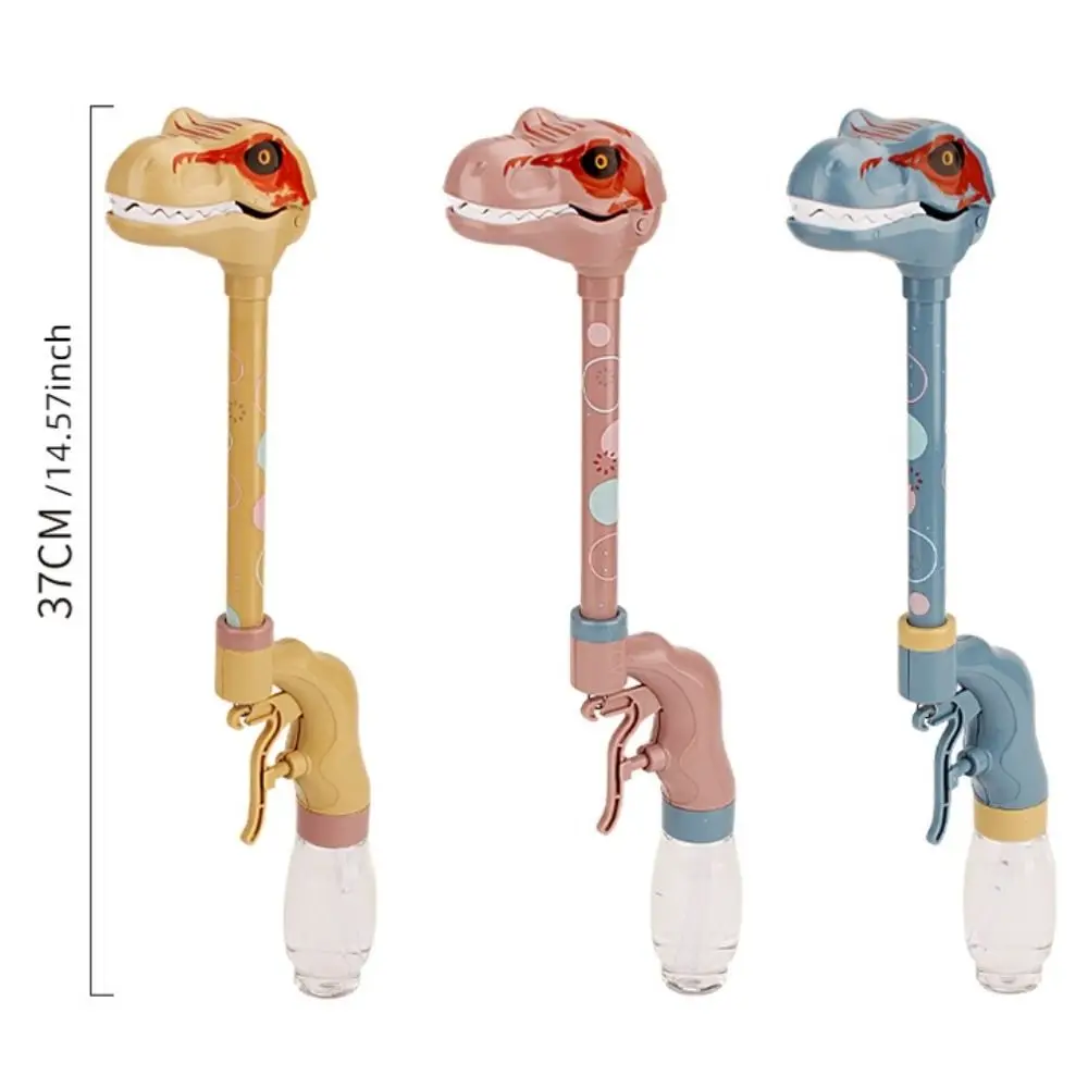 ألعاب رذاذ الماء على شكل ديناصور برقبة طويلة، نمط مفتوح الفم، نوع الضغط، نافورة حمام الألبكة، يقطين سهل التعبئة