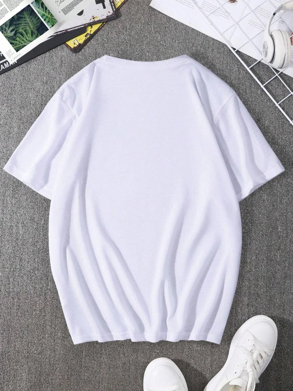 New Short Sleeved Hot Sell Mountain Peaks Printing Pure Cotton Tee Tops Round Neck White t Shirt Men Fashion Design T-Shirt