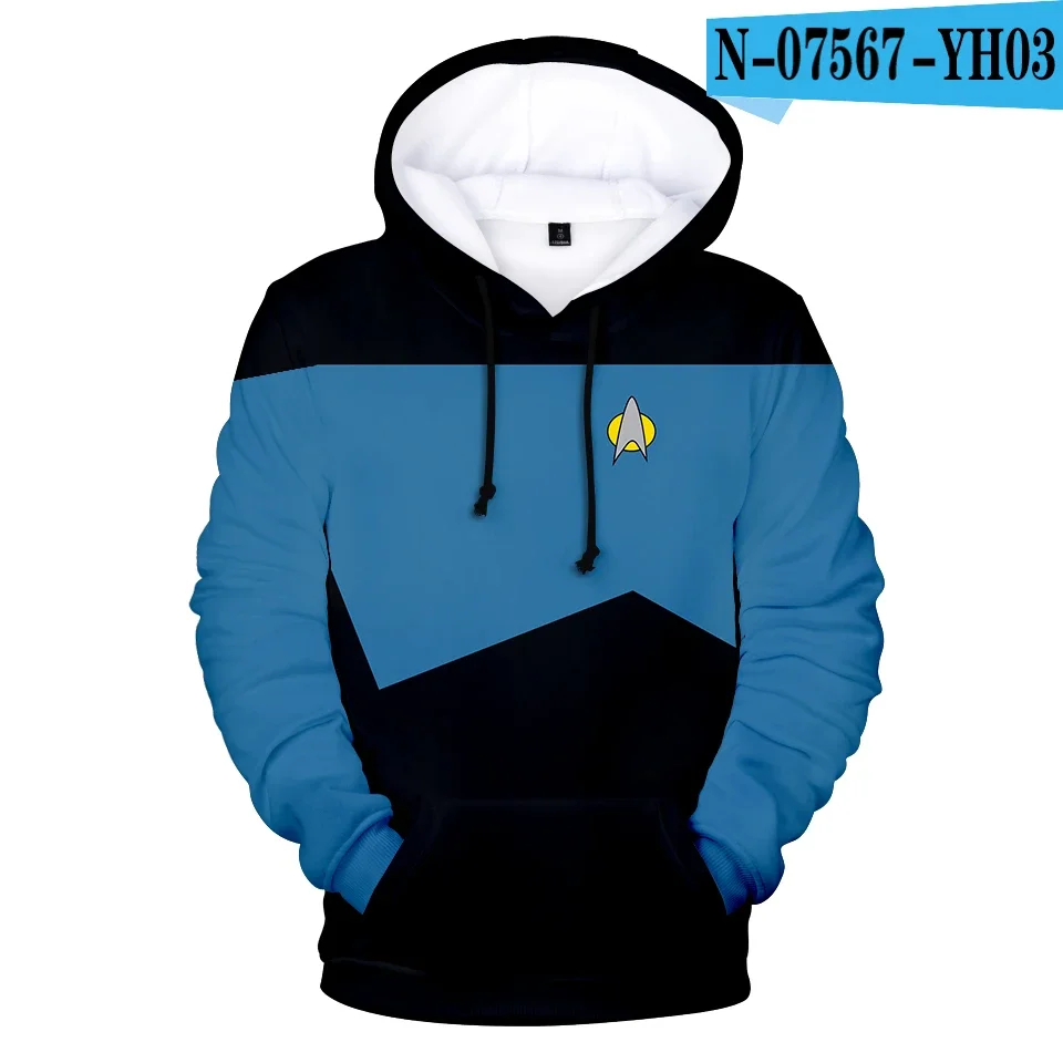 

Spring and Fall Popular Movie Star Trek 3D Printed Hoodies Fashion Sweatshirts Long Sleeve Star Trek Cosplay Men and Women Stree