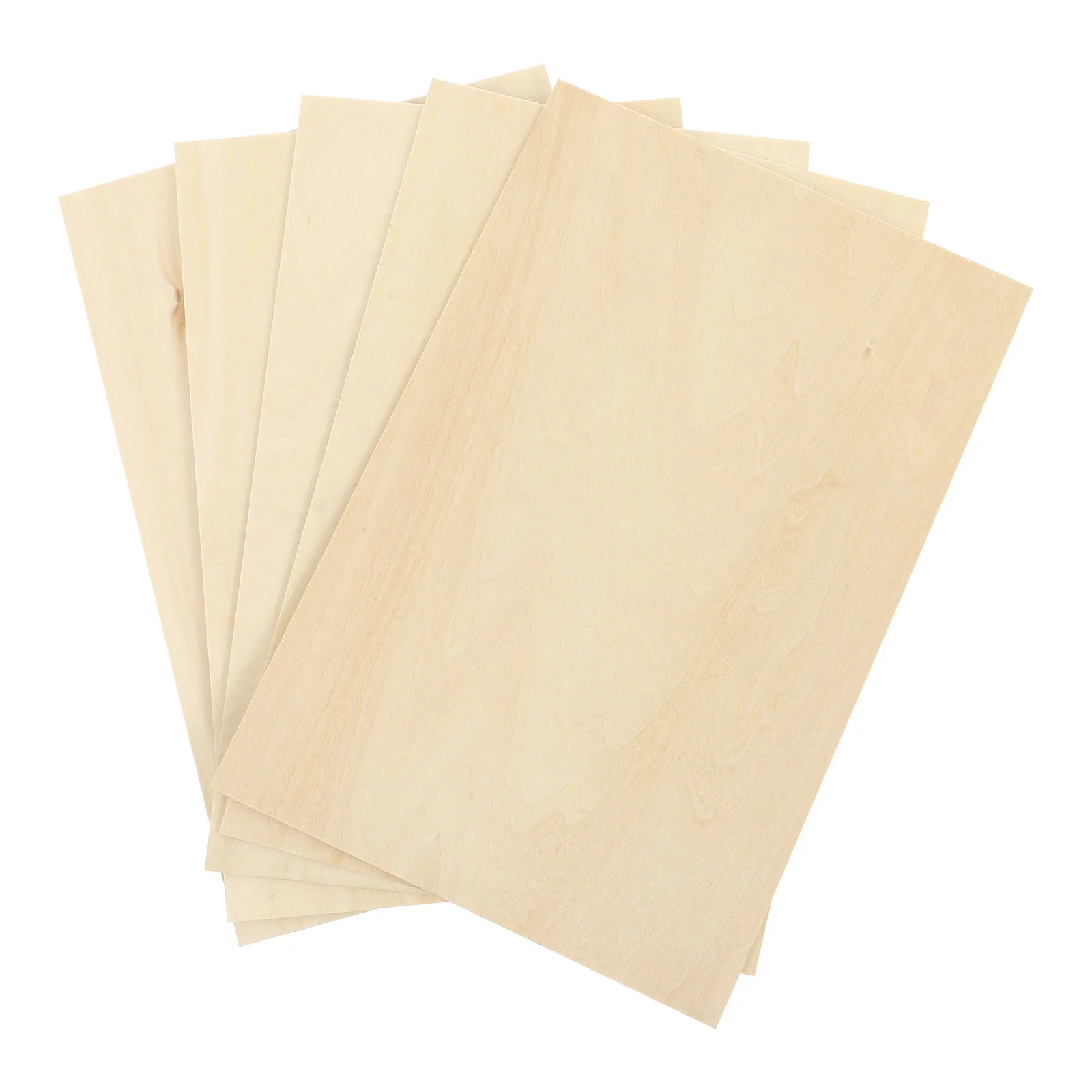 

5 Pcs Board Plywood Drawing Basswood Painting Slices Wooden Birch Sand Craft Blank